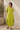Lime Linen Stand-Away V-Neck Tunic Dress
