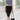 Female wearing a Greyish Blue Solid Color Western Asymmetric Neckline Top
