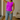 Female wearing a Purple Solid Color Western Round Neckline Top