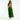 Female wearing a Greenish Rust Solid Color    Style Cotton Slub Skirt