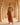 Golden Embellished Shrug and Draped Rust Skirt Set