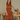 Female wearing a Rust Solid Color Tiered V-Neck Neckline Regular Collar Dress