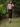 Female wearing a Lavender Solid Color Western Halterneck Neckline Top