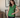 Female wearing a Green Solid Color Fusion Plunge Neckline No Collar Tunic