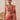 Coral Chanderi Sleeveless Blouse with Gold Motifs