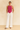 Female wearing a Pink Solid Color Ethnic Halterneck Neckline Tunic