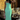 Female wearing a Sea Green Solid Color A-Line Square Neckline Dress