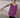 Female wearing a Purple Solid Color Fusion Scoop Neckline No Collar Tunic