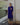 Female wearing a Blue Solid Color   Shirt Style Round Neckline Cotton Slub Kurta