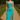 Female wearing a Ferozi Blue Solid Color Western Sweetheart Neckline Top