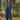 Female wearing a Blue Solid Color Pinafore Kurta