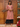 Female wearing a Muted Peach Solid Color Overlap V-Neck Neckline Kurta