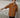 Female wearing a Orange  Color Kindergarten Checks Print Na Style V-Neckline Neckline Cotton Cambric Shirt