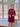 Female wearing a Classic Rose Solid Color   Empire Line Style High Or Bottle Neckline Cotton Slub Dress