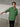 Green Color Kindergarten Checks Print Style V-Neckline Neckline Cotton Cambric Shirt