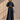 Dark Denim Cropped Blouse and Pleated Palazzo Trouser Co-ord Set