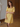 Female wearing a Yellow Solid Color Tunic V-Neck Neckline Shirt Collar Dress
