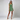 Female wearing a Sea Green Solid Color Babydoll Dress