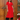 Female wearing a Orange Solid Color Kurta V-Neckline Neckline Mandarin Collar Shirt