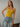 Female wearing a Yellow Solid Color Western Square Neckline Top
