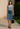 Female wearing a Greyish Blue Solid Color Western Sweetheart Neckline Top