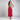 Female wearing a Pink Solid Color    Style Cotton Slub Skirt