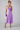 Female wearing a Purple Solid Color A-Line Sweetheart Neckline Dress