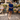 Female wearing a Blue Solid Color   Babydoll Style Round Neckline Cotton Slub Dress