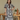 Female wearing a Black & White Abstract Print A-Line Slashed Neckline Banded Or Stand Collar Dress