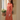 Female wearing a Orange White Daisy Flower Print A-Line V-Neck Neckline Regular Collar Dress