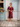 Female wearing a Maroon Solid Color   Panel Style Petal Neckline Cotton Slub Kurta