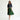 Female wearing a Green Solid Color    Style Cotton Slub Skirt