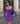 Female wearing a Purple Solid Color A-Line Square Neckline Dress